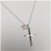 Image 2 : SILVER 2 PENDANT 16" SET