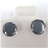 Image 1 : 10K WHITE GOLD BLACK MOISSANITE(1.9CT) EARRINGS