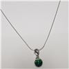Image 2 : SILVER CRYSTAL 16" NECKLACE