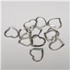 Image 1 : SILVER PACK OF 12 FLOATING HEART PENDANT