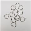 Image 2 : SILVER PACK OF 12 FLOATING HEART PENDANT