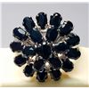 Image 2 : SILVER SAPPHIRE(7CT) RING (~WEIGHT 7.59G) SIZE 6.5