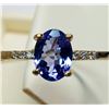 Image 2 : 10K YELLOW GOLD TANZANITE(1CT) DIAMOND