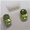 Image 2 : SILVER PERIDOT(1.5CT) EARRINGS, MADE IN CANADA