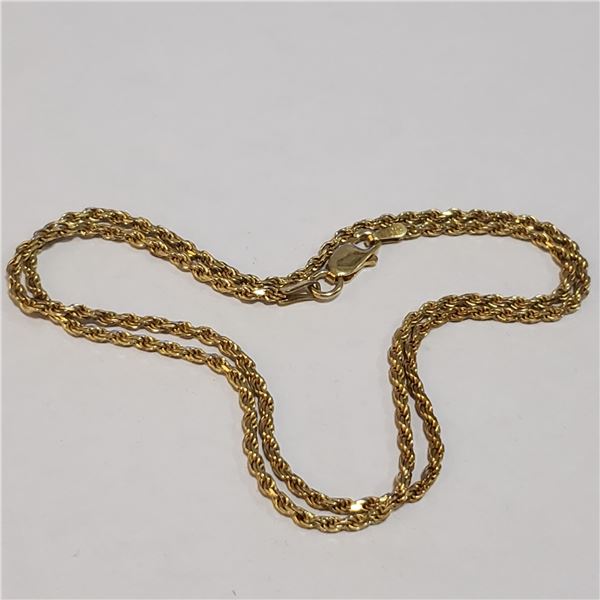 SILVER CHAIN(~LENGTH 16INCHES) (~WEIGHT 5.06G)