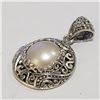 Image 3 : SILVER FRESHWATER PEARL PENDANT(~WEIGHT 6.3G)