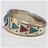 Image 2 : SILVER GENUINE GEMSTONE RING (~SIZE 8)
