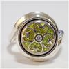 Image 1 : SILVER CUBIC ZIRCONIA RING (~SIZE 8)(WEIGHT 9.58G)