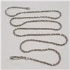 Image 1 : SILVER CHAIN(~LENGTH 22INCHES) (~WEIGHT 6.65G)