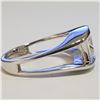Image 2 : SILVER CUBIC ZIRCONIA RING (~SIZE 7)(WEIGHT 9.53G)