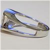 Image 3 : SILVER CUBIC ZIRCONIA RING (~SIZE 7)(WEIGHT 9.53G)