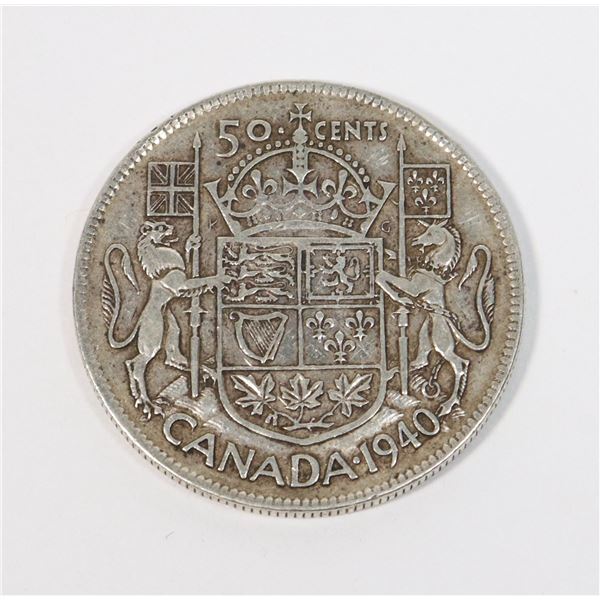 SILVER 50 CENTS CANADIAN COIN