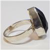 Image 2 : SILVER BLACK ONYX RING (~SIZE 8)(~WEIGHT 6.43G)
