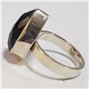 Image 3 : SILVER BLACK ONYX RING (~SIZE 8)(~WEIGHT 6.43G)