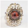 Image 1 : SILVER GENUINE GEMSTONE RING (~SIZE 9)
