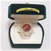 Image 4 : SILVER GENUINE GEMSTONE RING (~SIZE 9)