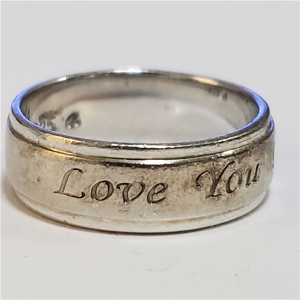 SILVER RING (~SIZE 5)(~WEIGHT 3.48G)