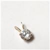 Image 2 : 10K YELLOW GOLD CUBIC ZIRCONIA PENDANT