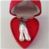 Image 2 : SILVER FREE FORM FRESH WATER PEARL W/ CORD PENDANT