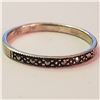 Image 1 : SILVER MARCASITE RING (~SIZE 7.5)