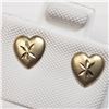 Image 2 : 14K YELLOW GOLD KID SCREWBACK HEART EARRINGS