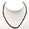 Image 1 : SILVER TRIPLE STRAND SPIRAL NECKLACE