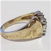 Image 2 : SILVER CUBIC ZIRCONIA RING (~SIZE 6)(WEIGHT 4.01G)