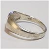 Image 3 : SILVER CUBIC ZIRCONIA RING (SIZE 9.5)(WEIGHT3.88G)