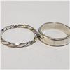 Image 1 : SILVER LOT OF 2 RING(~WEIGHT 4.58G)