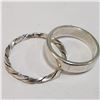 Image 2 : SILVER LOT OF 2 RING(~WEIGHT 4.58G)