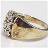 Image 2 : SILVER CUBIC ZIRCONIA RING (~SIZE 6)(WEIGHT 3.95G)