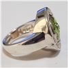 Image 2 : SILVER CUBIC ZIRCONIA RING (SIZE 6)(WEIGHT 13.14G)
