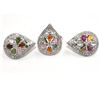 Image 1 : SILVER CERTIFIED TOURMALINE(7.85CT) RHODIUM