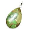 Image 3 : SILVER GREEN MUHAVE TURQUOISE(11.3CT) HAND