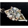 Image 2 : 14K WHITE GOLD LAB DIAMOND (1.9CT VS1) 4G RING