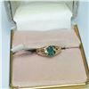Image 3 : 10K YELLOW GOLD EMERALD(0.52CT) 1.43G RING