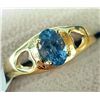 Image 1 : 10K YELLOW GOLD TANZANITE(0.6CT) 1.41G RING