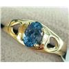 Image 2 : 10K YELLOW GOLD TANZANITE(0.6CT) 1.41G RING