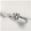 Image 3 : 10K WHITE GOLD WHITE MOISSANITE TESTS LIKE DIAMOND