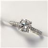 Image 4 : 10K WHITE GOLD WHITE MOISSANITE TESTS LIKE DIAMOND