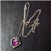 Image 3 : SILVER CUBIC ZIRCONIA NECKLACE