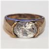 Image 1 : SILVER CUBIC ZIRCONIA RING (~SIZE 8)(~WEIGHT 6.1G)
