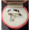 Image 3 : SILVER CUBIC ZIRCONIA RING (~SIZE 6)