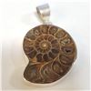 Image 1 : SILVER LARGE GENUINE GEMSTONE PENDANT