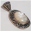 Image 2 : SILVER MOTHER OF PEARL PENDANT(~WEIGHT 5.53G)
