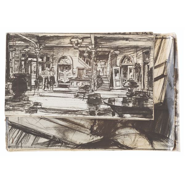 A Collection of Harper Goff Production Art Photo Prints.