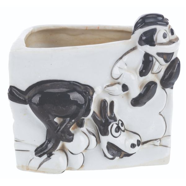 A Flip the Frog and Horse Planter.