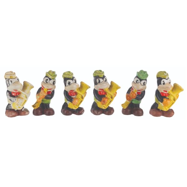 A Collection of Flip the Frogs Playing Musical Instruments.