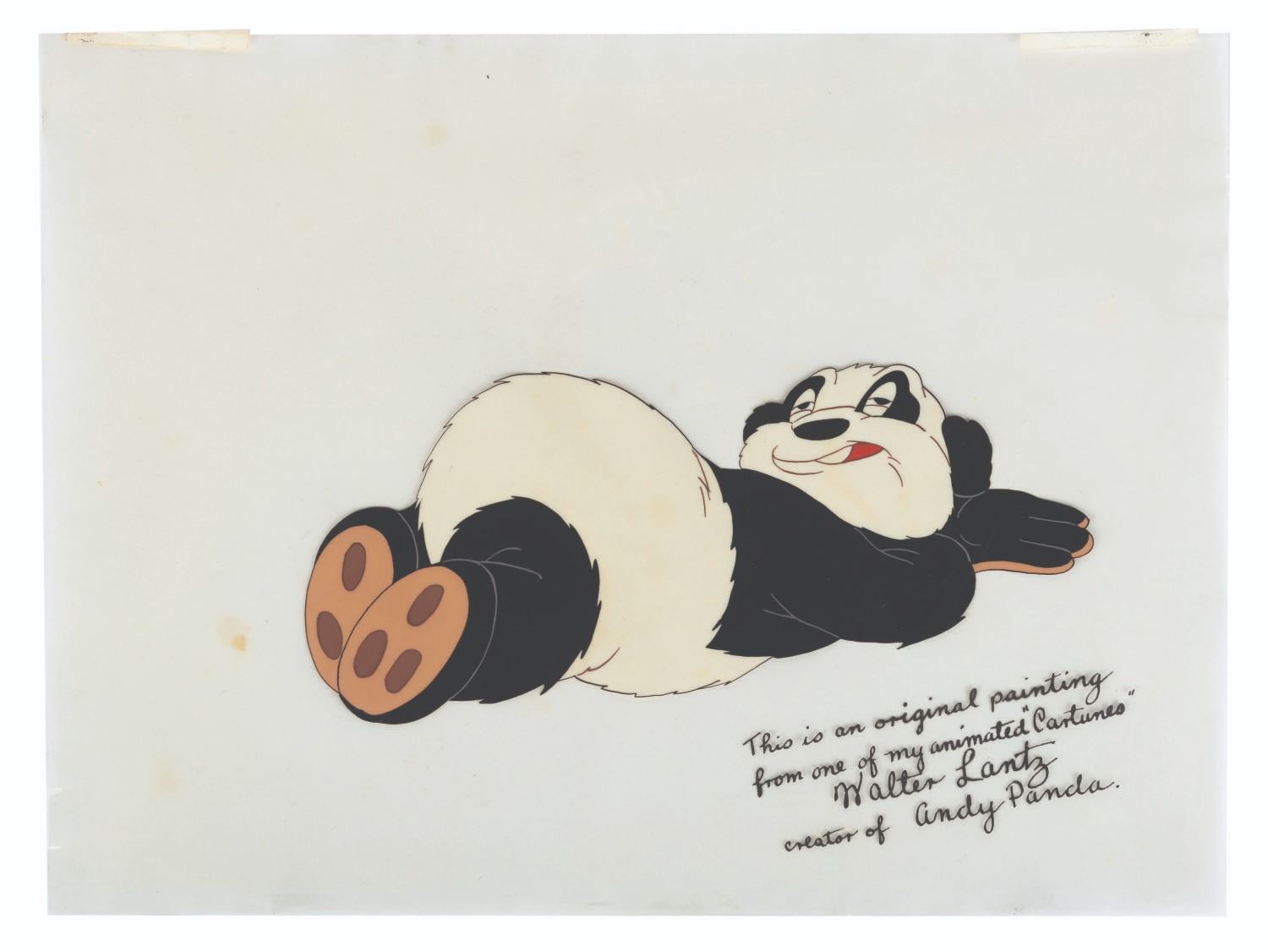 Papi Panda An Andy Panda Original Production Cel of Papa Panda.