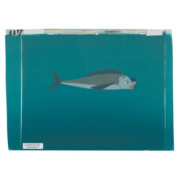 A Mr. Limpet Production Cel & Background.